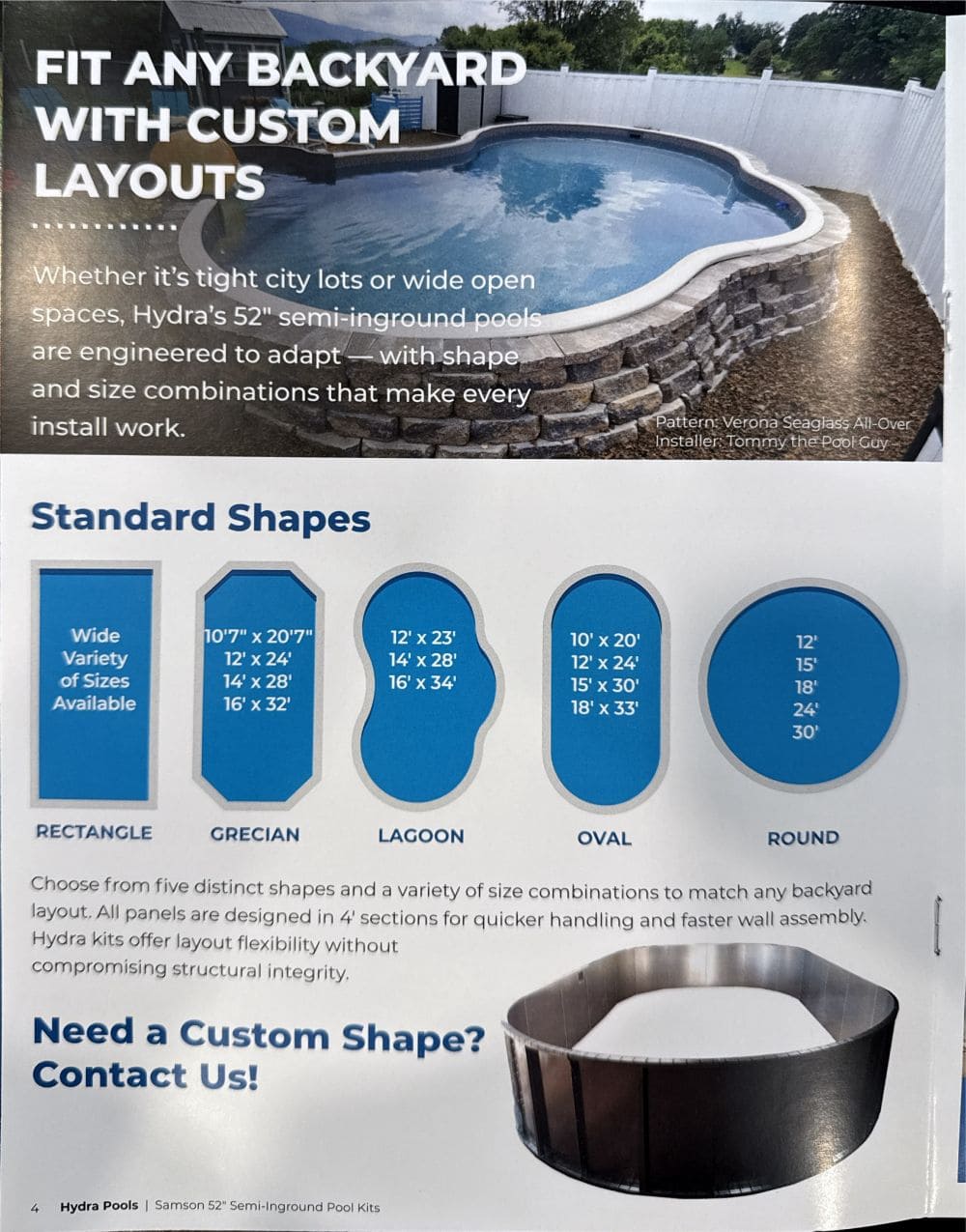 Semi-inground pools
